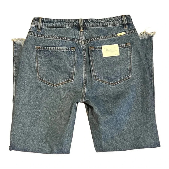 kancan Cropped Raw Hem Jeans Size 5 New - Picture 5 of 14
